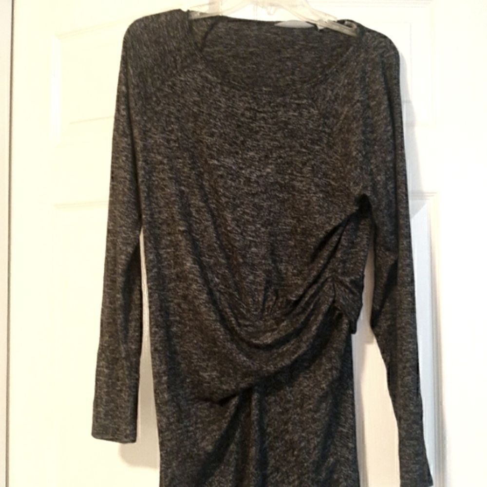 Athleta dress, long sleeve, gray.